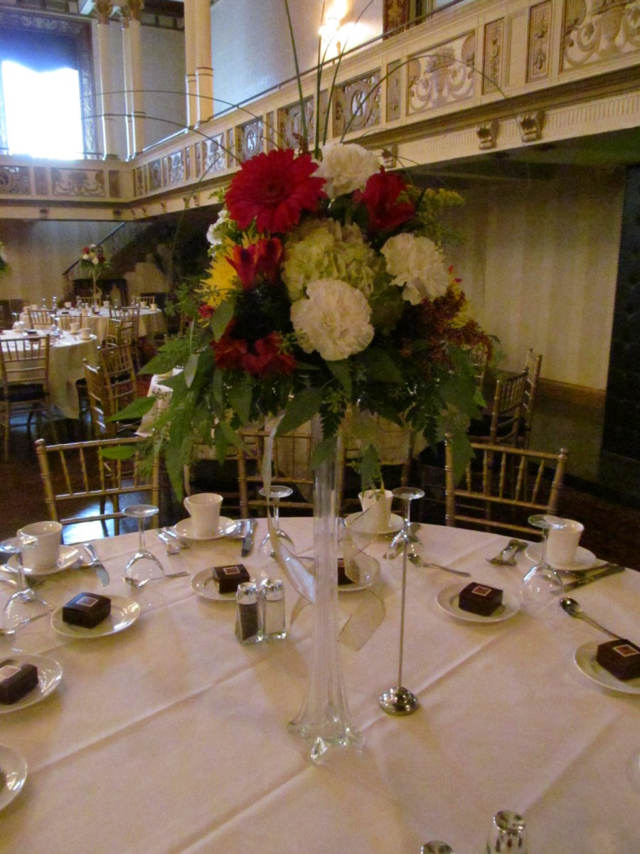 Statler Wedding Reception Flowers Buffalo NY