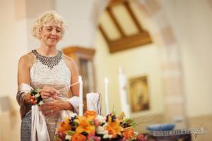 Unity Candle Flower Arrangement