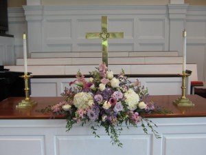 Wedding Ceremony Flowers Clarence First Presbyterian Church