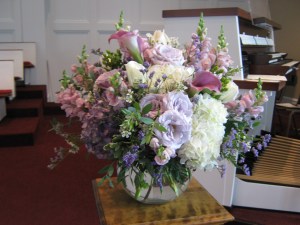 Wedding Ceremony Flowers Clarence First Presbyterian Church