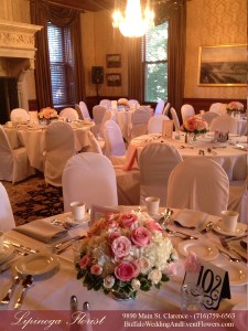 Wedding Flowers at The Butler Mansion in Buffalo NY